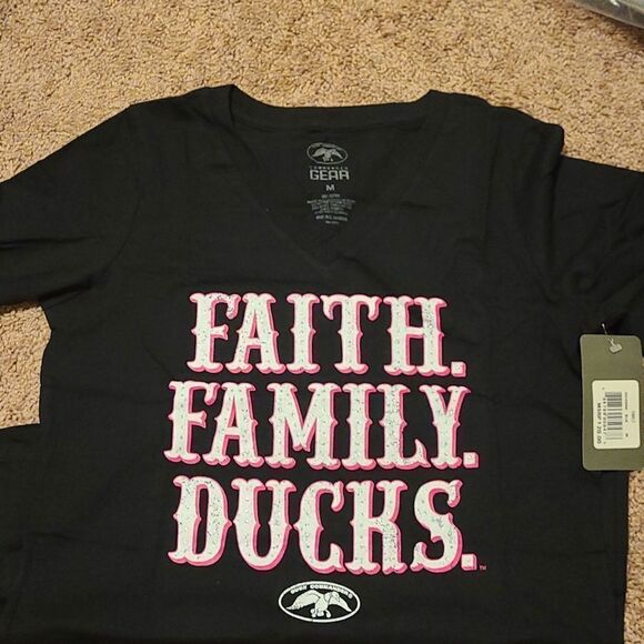Commander Gear Apparel Tops - Comander Gear Apparel "Faith. Family. Ducks." shirt